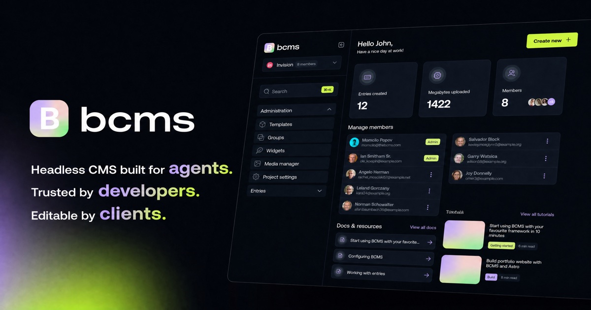 BCMS screenshot 1